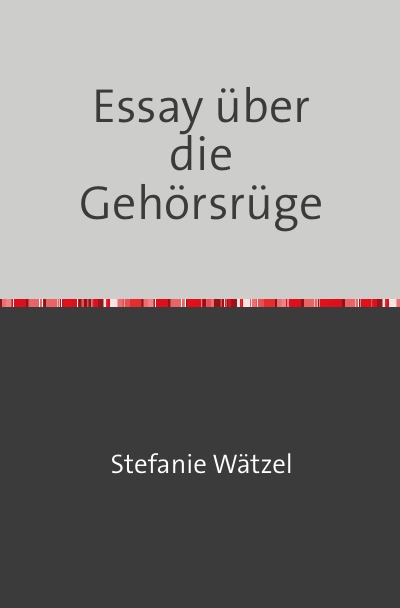 'Cover von Essay über die Gehörsrüge'-Cover