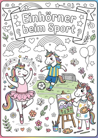 'Cover von Einhörner beim Sport'-Cover