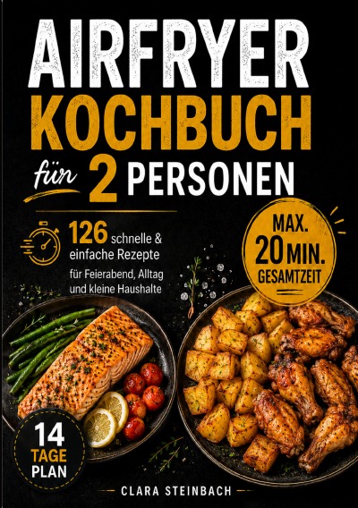 'Cover von Airfryer Kochbuch für 2 Personen'-Cover