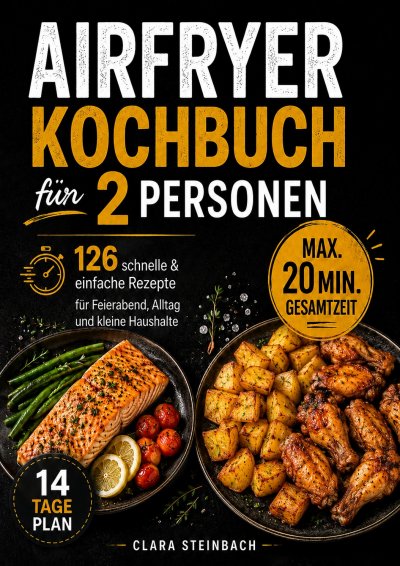 'Cover von Airfryer Kochbuch für 2 Personen'-Cover