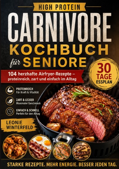 'Cover von High Protein Carnivore Kochbuch für Seniore'-Cover