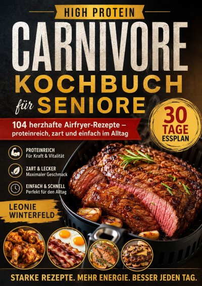 'Cover von High Protein Carnivore Kochbuch für Seniore'-Cover