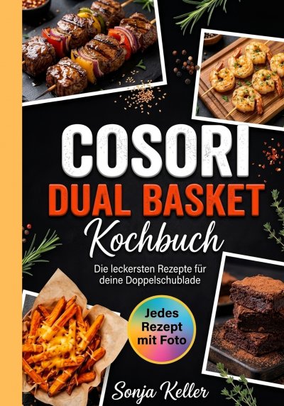 'Cover von Cosori Dual Basket Kochbuch- Jedes Rezept mit Foto.'-Cover