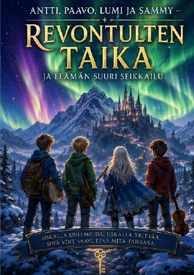 'Cover von Antti, Paavo, Lumi ja Sammy – Revontulten taika ja elämän suuri seikkailu'-Cover