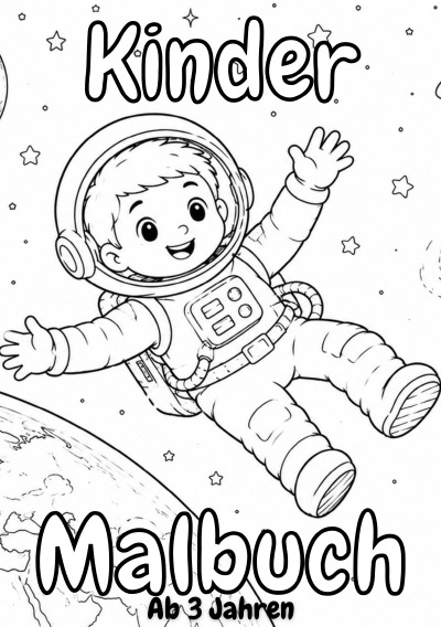 'Cover von Kinder für Malbuch – Astronauten'-Cover