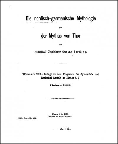 'Cover von Die nordisch-germanische Mythologie und der Mythos von Thor.'-Cover