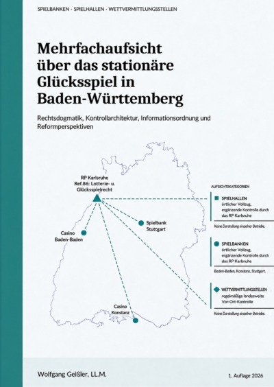 'Cover von Mehrfachaufsicht über das stationäre Glücksspiel in Baden-Württemberg'-Cover