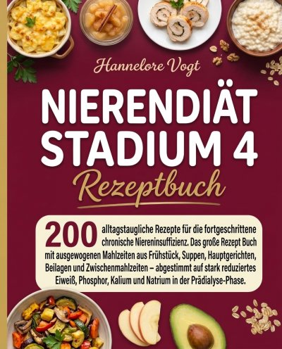 'Cover von Nierendiät Stadium 4 Rezeptbuch'-Cover