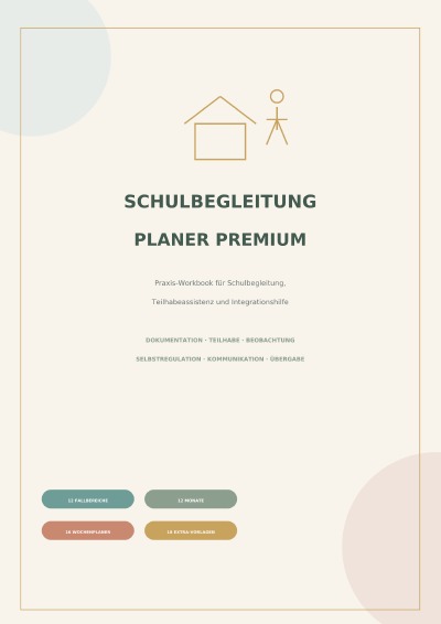 'Cover von Schulbegleitung Planer PREMIUM'-Cover