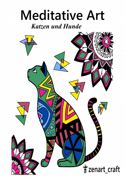 'Cover von Meditative Art – Katzen und Hunde'-Cover