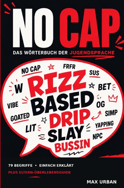 'Cover von No Cap -das Wörterbuch der Jugendsprache, von Aight – Zaddy'-Cover