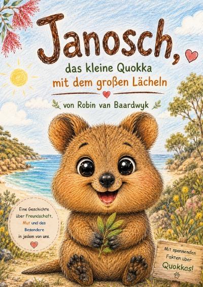 'Cover von Janosch, das kleine Quokka mit dem großen Lächeln'-Cover