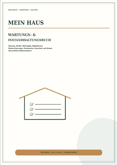 'Cover von Mein Haus – Wartungs- & Instandhaltungsbuch'-Cover