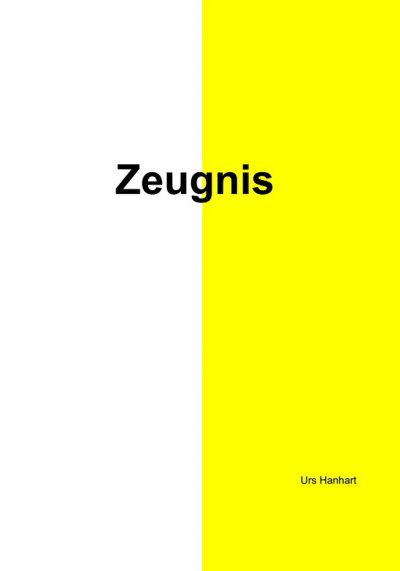 'Cover von Zeugnis'-Cover