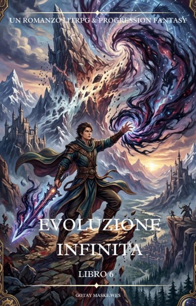 'Cover von Evoluzione infinita:Un romanzo LitRPG & Progression Fantasy(Libro 6)'-Cover