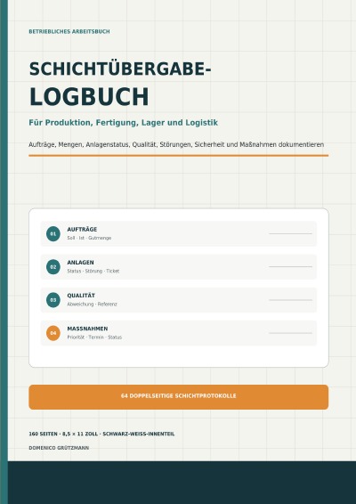 'Cover von SCHICHTÜBERGABE-LOGBUCH'-Cover