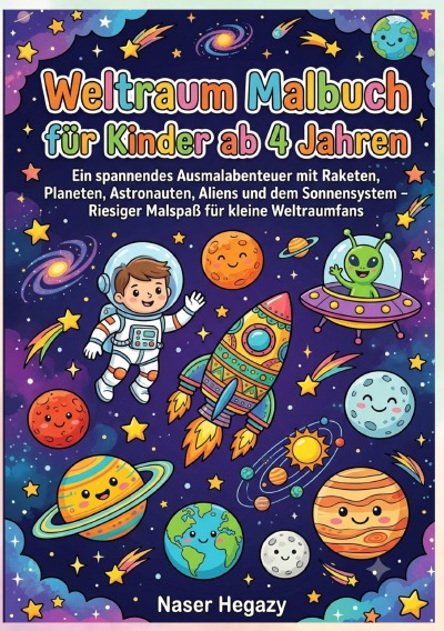 'Cover von Weltraum Malbuch Kinder ab 4'-Cover
