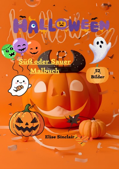 'Cover von Malbuch Halloween Süß oder Sauer'-Cover