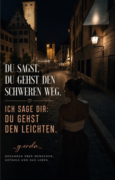 'Cover von Du sagst, du gehst den schweren Weg'-Cover