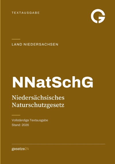 'Cover von NNatSchG – Niedersächsisches Naturschutzgesetz'-Cover