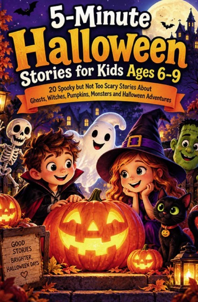 'Cover von 5-Minute Halloween Stories for Kids Ages 6–9'-Cover