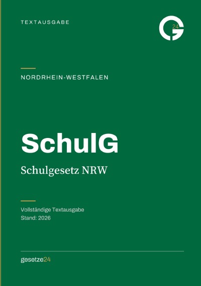'Cover von SchulG – Schulgesetz NRW'-Cover