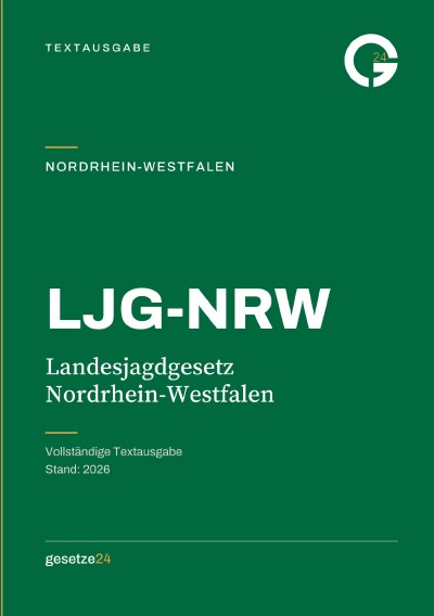 'Cover von LJG-NRW – Landesjagdgesetz Nordrhein-Westfalen'-Cover