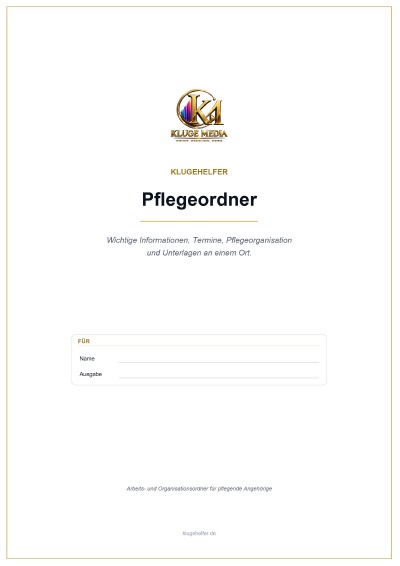 'Cover von KlugeHelfer Pflegeordner'-Cover
