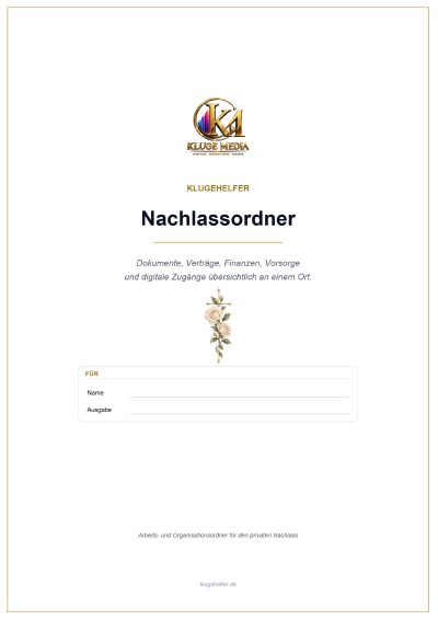 'Cover von KlugeHelfer Nachlassordner'-Cover