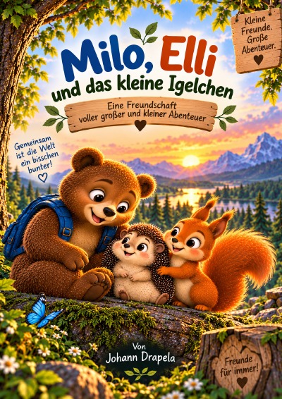 'Cover von Milo, Elli und das kleine Igelchen'-Cover