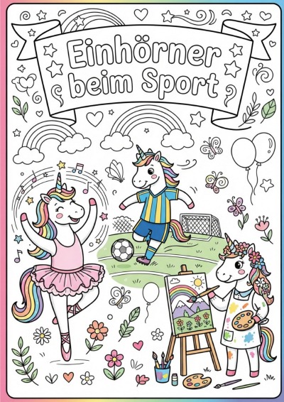 'Cover von Einhörner beim Sport'-Cover