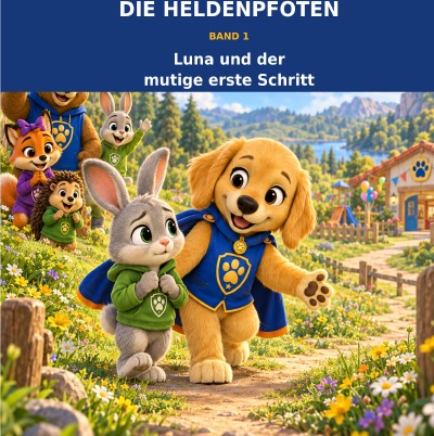 'Cover von DIE HELDENPFOTEN – BAND 1, Luna und der mutige erste Schritt Eine Geschichte über Mut, Gefühle und Freundschaft'-Cover
