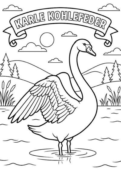 'Cover von Karle Kohlefeder – Der kleine schwarze Schwan'-Cover