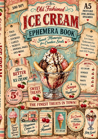 'Cover von Vintage Ice Cream Ephemera'-Cover
