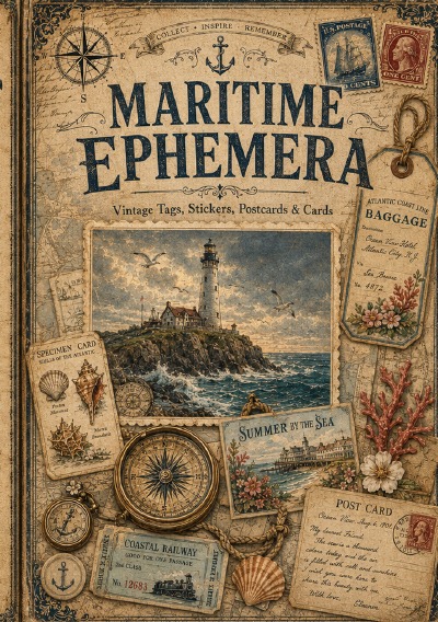'Cover von Maritimes Ephemera Buch A5'-Cover