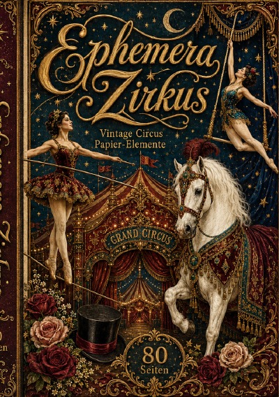 'Cover von Ephemera Zirkus Buch A5 – 80 Seiten'-Cover