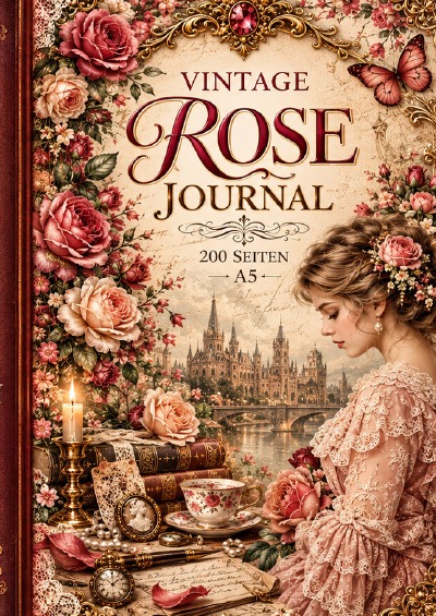 'Cover von Vintage Rose Journal'-Cover