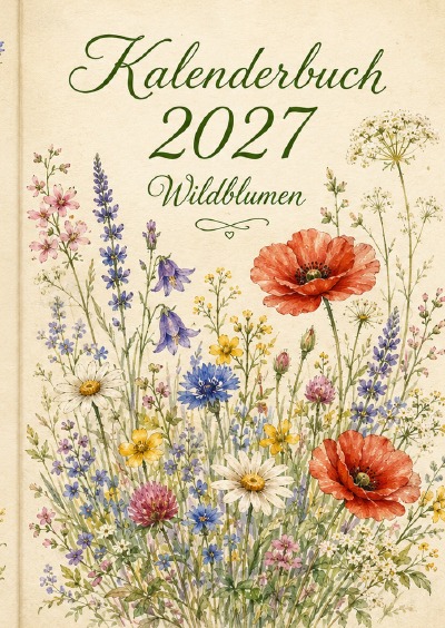 'Cover von **Kalenderbuch 2027 – Wildblumen**'-Cover