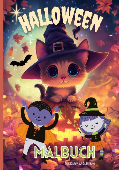 'Cover von Halloween Malbuch für Kinder ab 5 Jahren'-Cover
