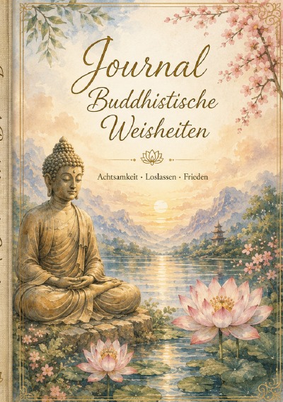 'Cover von Journal Buddhistische Weisheiten – Achtsamkeit, Loslassen & innere Ruhe'-Cover