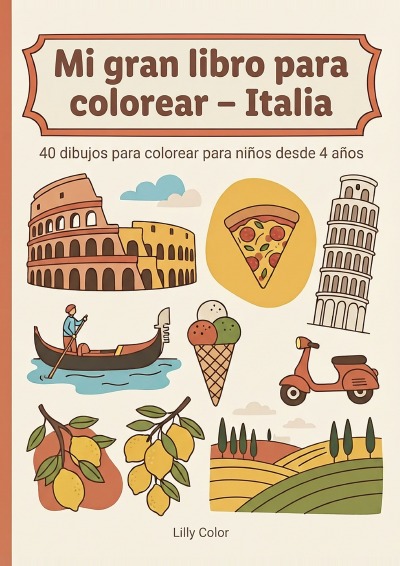 'Cover von Mi gran libro para colorear – Italia'-Cover