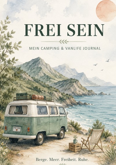 'Cover von FREI SEIN – Mein Camping & Vanlife Journal'-Cover