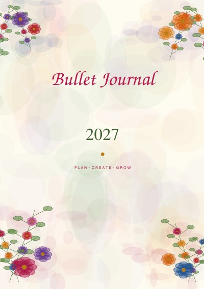 'Cover von Bullet Journal 2027 – Planen. Gestalten. Aufblühen'-Cover