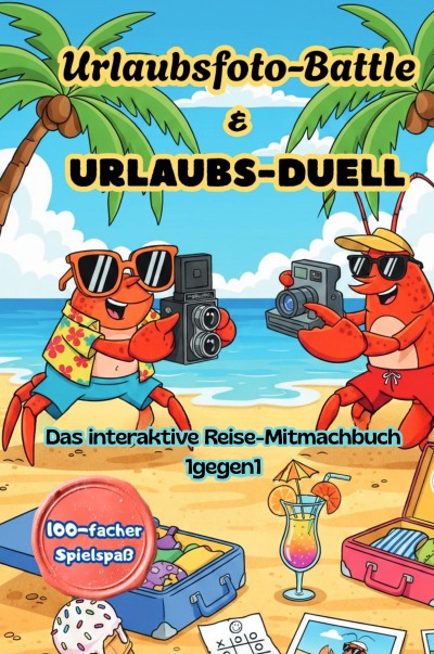 'Cover von Urlaubsfoto-Battle & Urlaubs-Duell: Das interaktive Reise-Mitmachbuch 1gegen1'-Cover