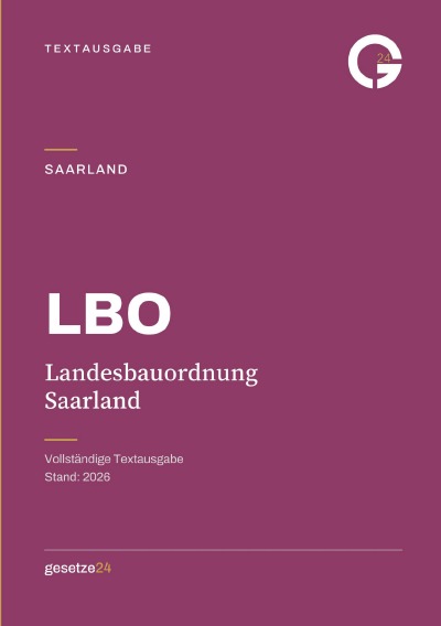 'Cover von LBO – Landesbauordnung Saarland'-Cover