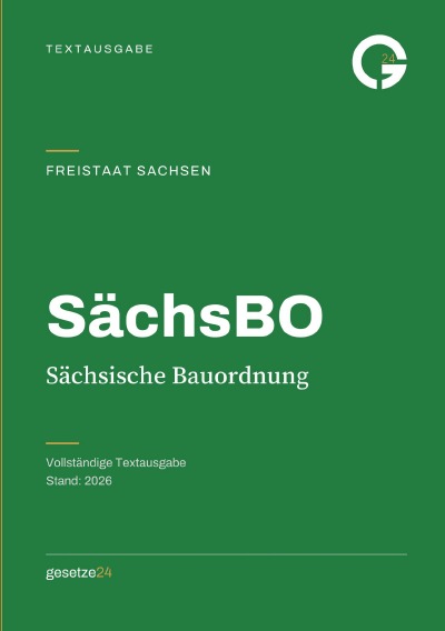 'Cover von SächsBO – Sächsische Bauordnung'-Cover