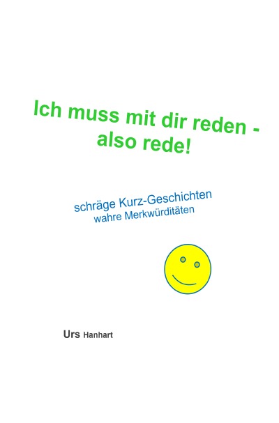 'Cover von Ich muss mit dir reden – also rede'-Cover