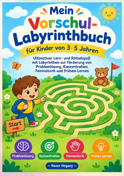 'Cover von Mein Vorschul-Labyrinthbuch für Kinder von 3–5 Jahren'-Cover