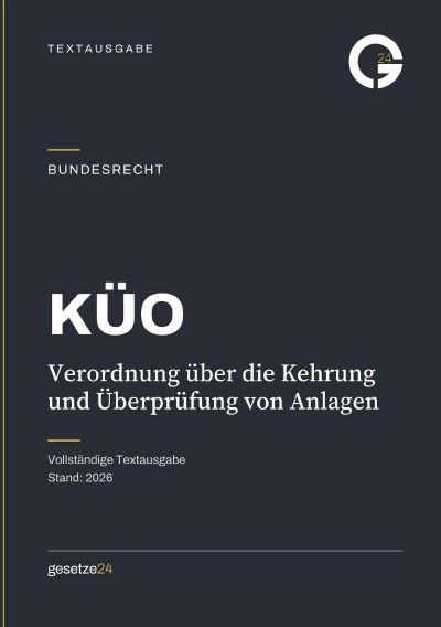 'Cover von KÜO – Kehr- und Überprüfungsordnung'-Cover