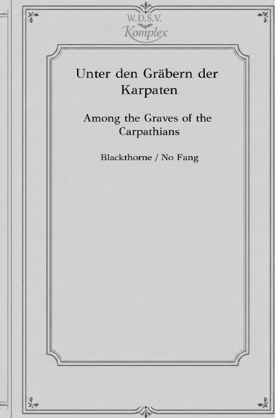 'Cover von Unter den Gräbern der Karpaten'-Cover